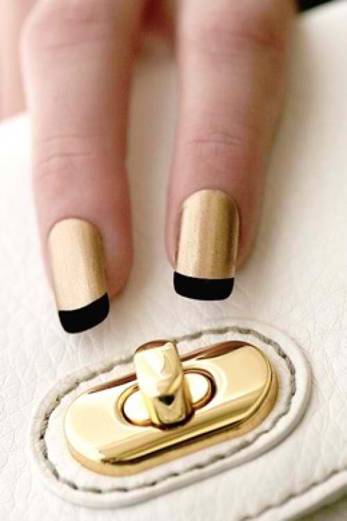 Metallic french tip